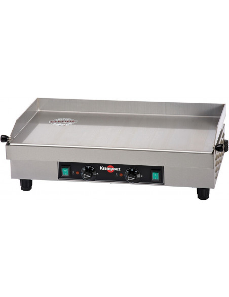 Plancha électrique Krampouz 3,6 kW 64x34 cm – plaque inox professionnelle pour cuisson rapide et homogène en restauration.