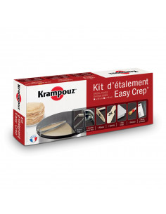 Kit d’étalement pour crêpière 40 cm Krampouz – râteau et louche professionnels pour crêperies, snacks et stands sucrés.