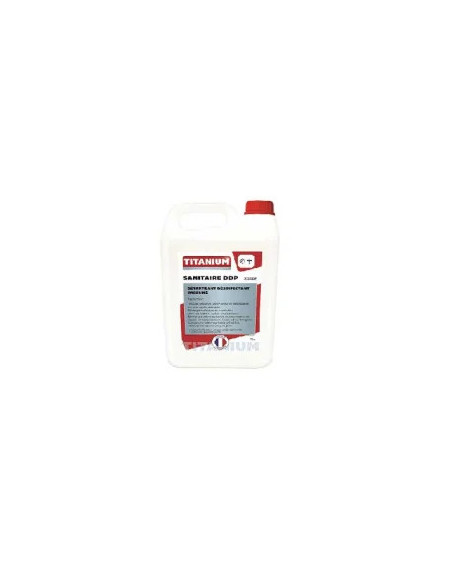 Sanitaire DDP Titanum Hébergement 5L  nettoyant, détartrant et désinfectant professionnel pour sanitaires