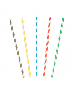 paille assortie D6 20 cm 250
