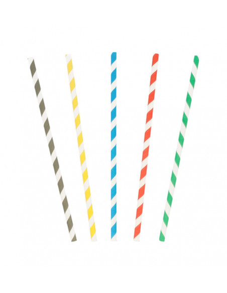 paille assortie D6 20 cm 250