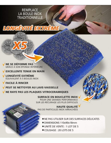 Éponges Récurantes Professionnelles | CHR APPRO