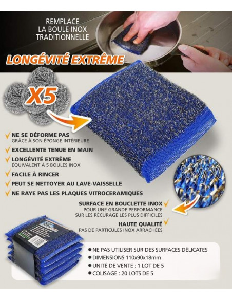 Éponges Récurantes Professionnelles | CHR APPRO