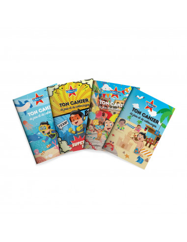 Kit coloriage enfant A6 12 pages avec crayons – jeux enfant pour restaurants, snacks et fast-foods, modèles assortis.