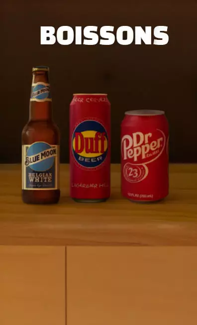 Boissons et soda pour snack et burger