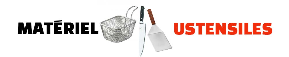 Matériel et ustensiles professionnel pour glacier et café