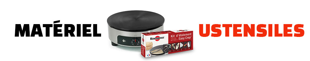 Matériel et ustensiles professionnel pour glacier et café