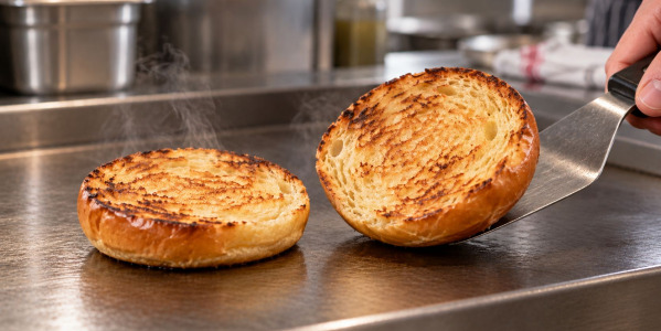 Comment toaster un pain burger brioché sans le dessécher ?