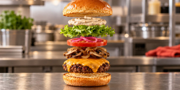 Dans quel ordre monter un burger pour qu’il reste stable et croustillant ?
