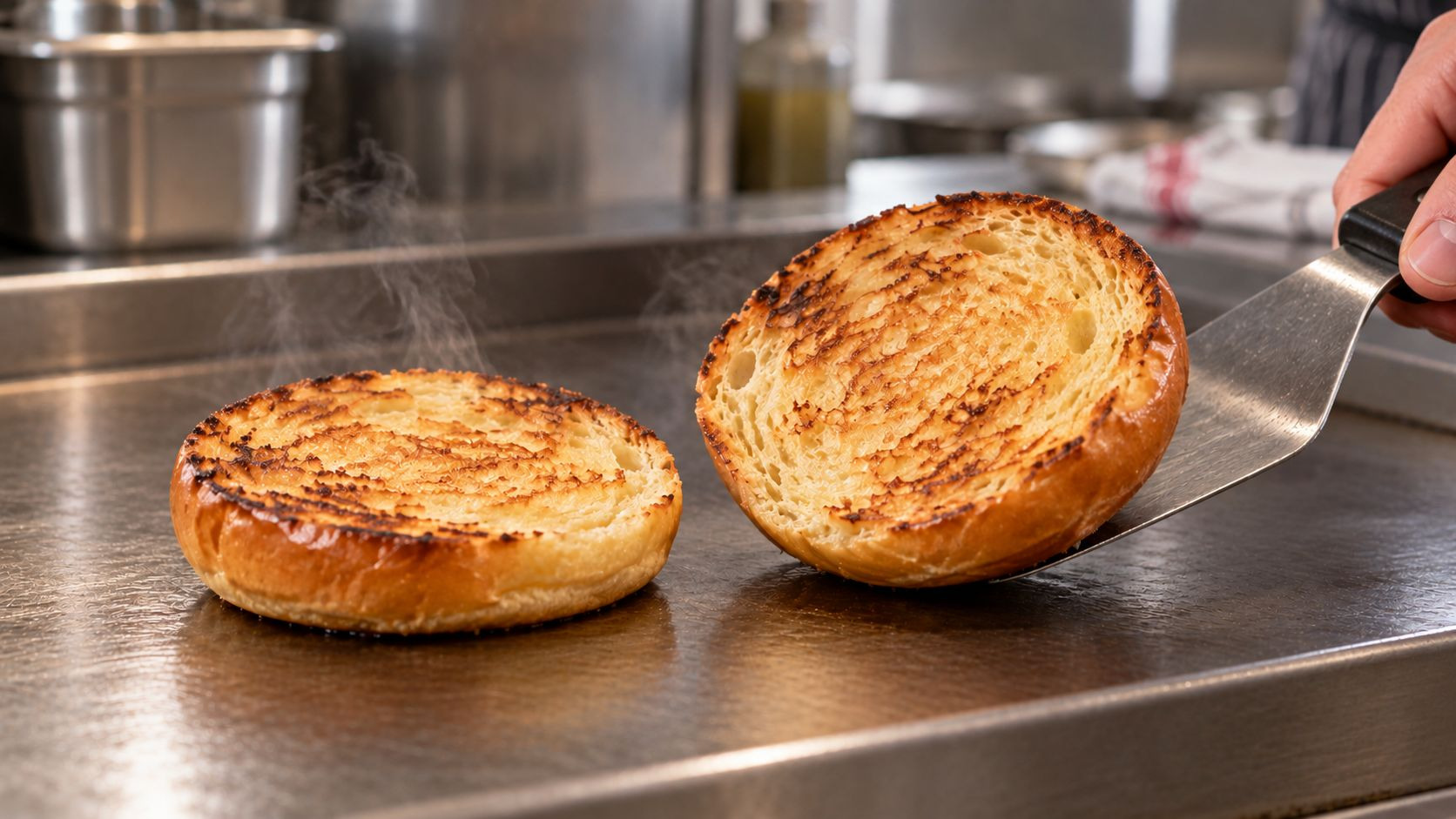 Comment toaster un pain burger brioché sans le dessécher ?